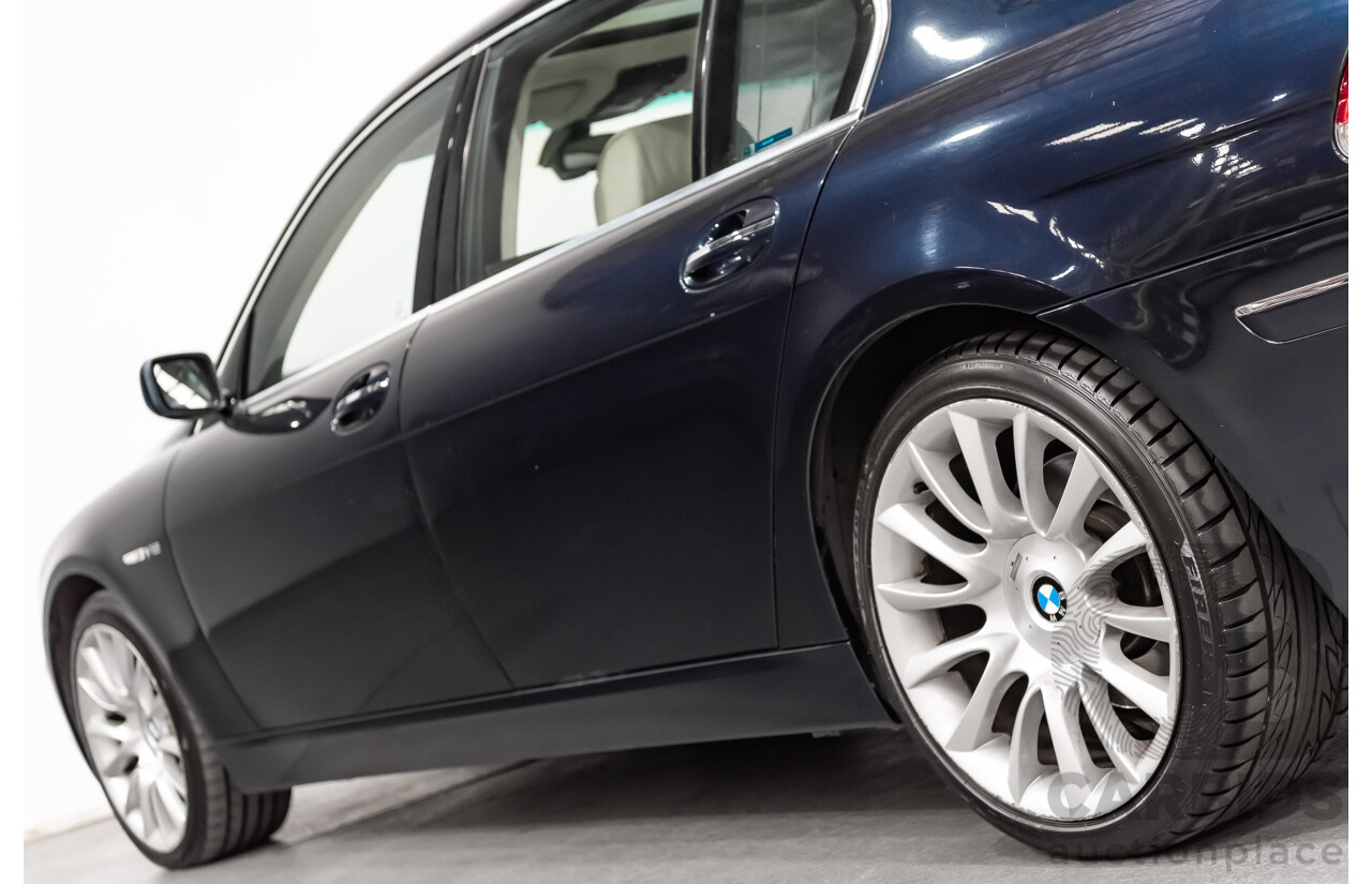 11/2006 BMW 760Li E65 MY06 4d Sedan Blue V12 6.0L