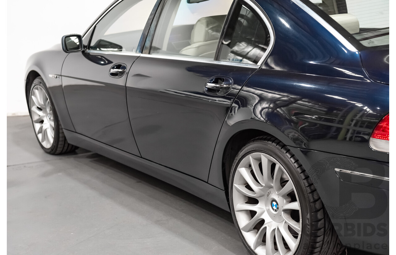 11/2006 BMW 760Li E65 MY06 4d Sedan Blue V12 6.0L