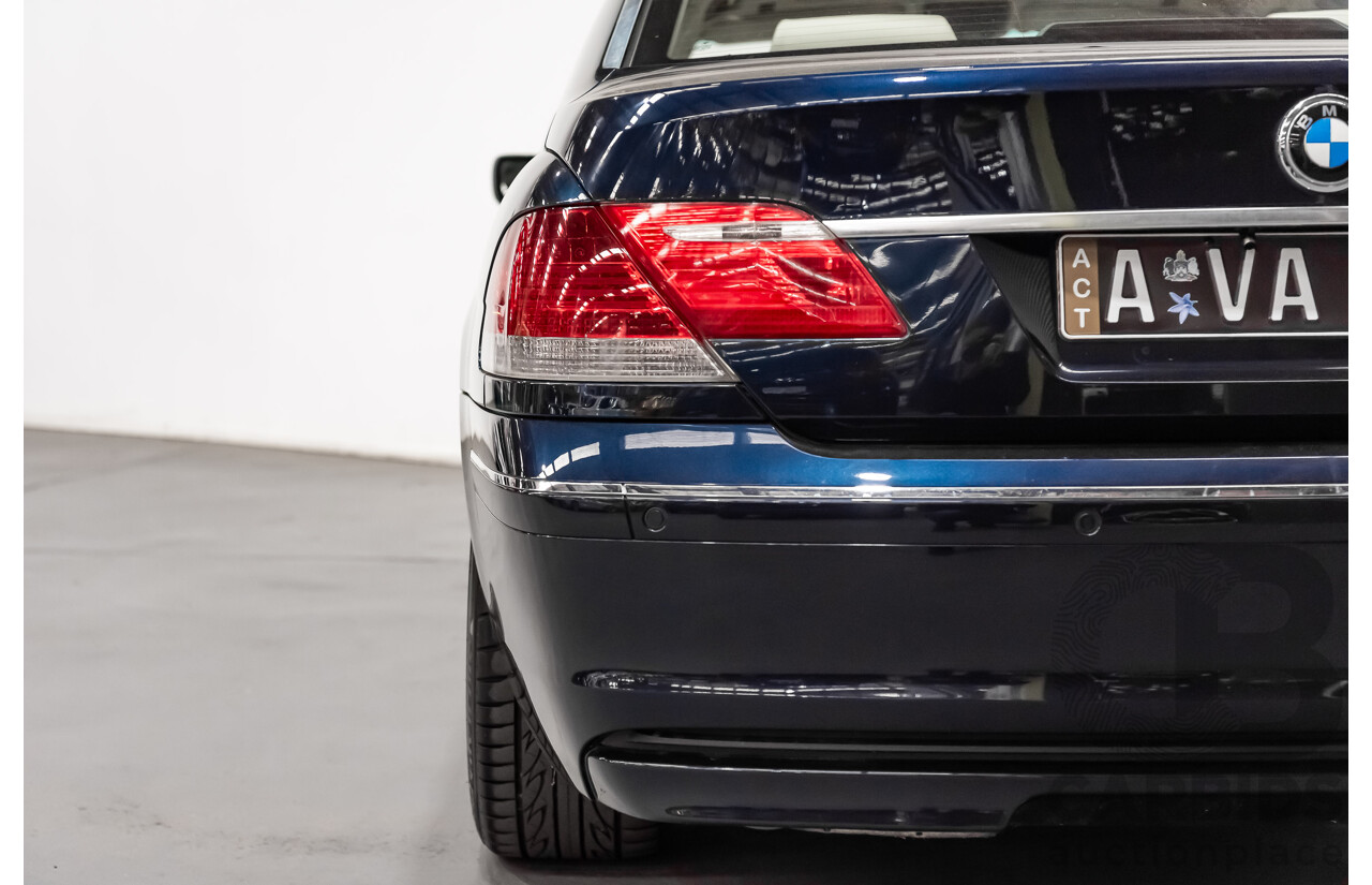 11/2006 BMW 760Li E65 MY06 4d Sedan Blue V12 6.0L