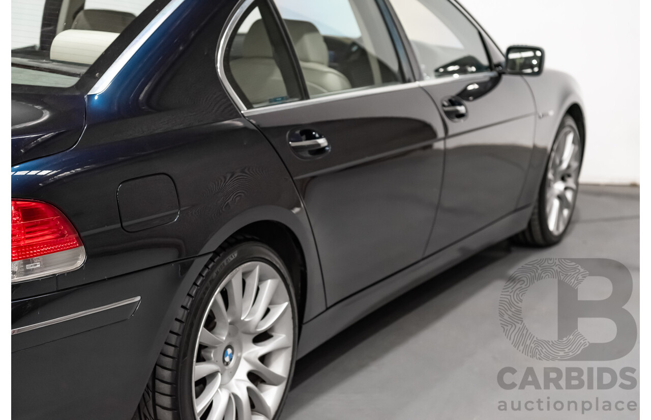 11/2006 BMW 760Li E65 MY06 4d Sedan Blue V12 6.0L