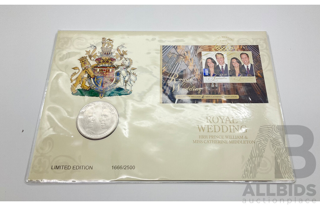 Australian 2011 Royal Wedding Five Pound Coin Limited Edition PNC