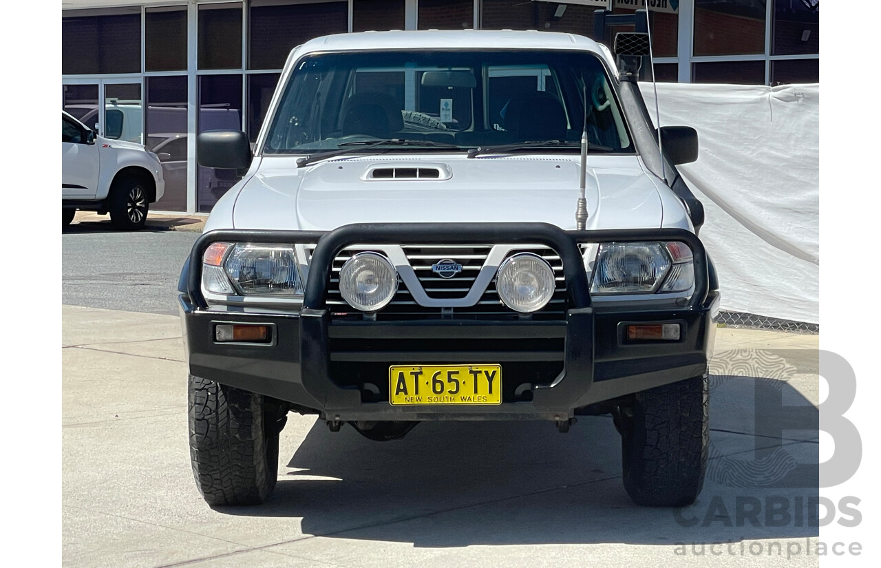 6/2001 Nissan Patrol ST (4x4) GU II 4d Wagon White 3.0L