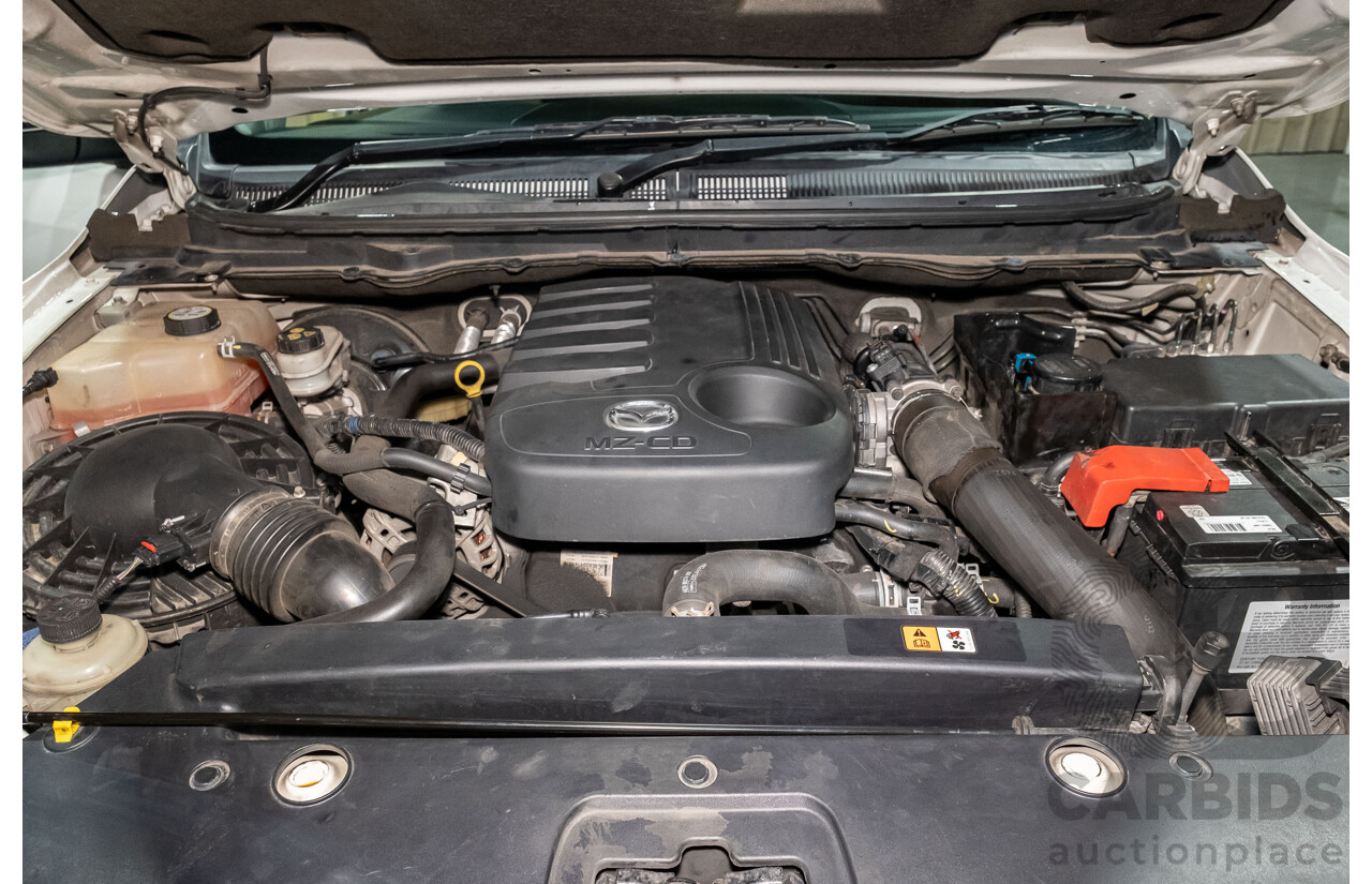 4/2014 Mazda BT-50 GT (4x4) MY13 Dual Cab Utility White Turbo Diesel 3.2L