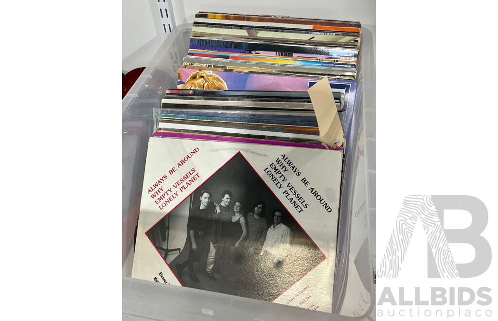 Collection Approx 65 Vinyl LP Records Including Hits and Misses of the 60s, 70s, and More