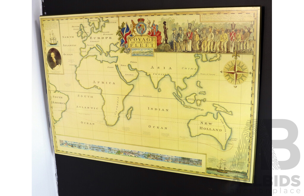 Reproduction Voyage of the First Fleet Print