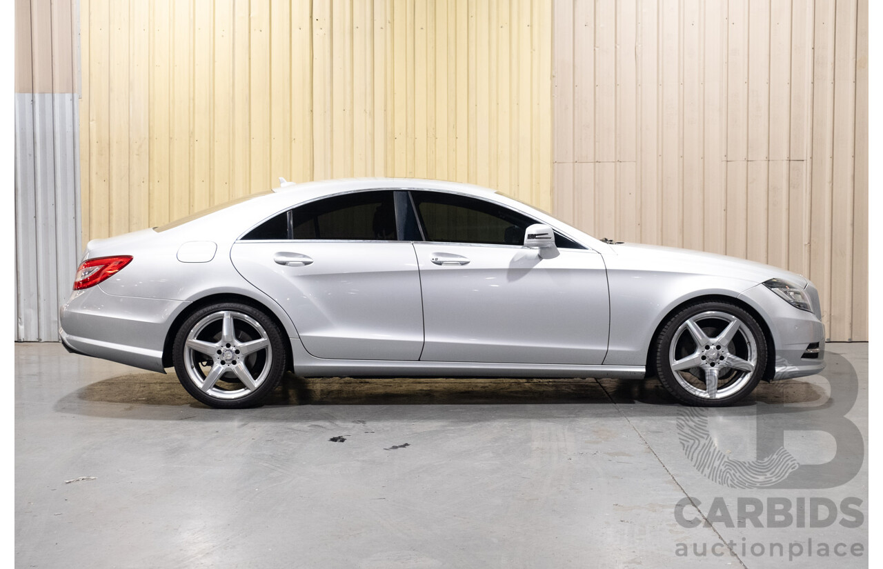7/2012 Mercedes Benz CLS 350 CDI BE 218 AMG Pack 4d Coupe Iridium Silver Metallic Turbo Diesel V6 3.0L
