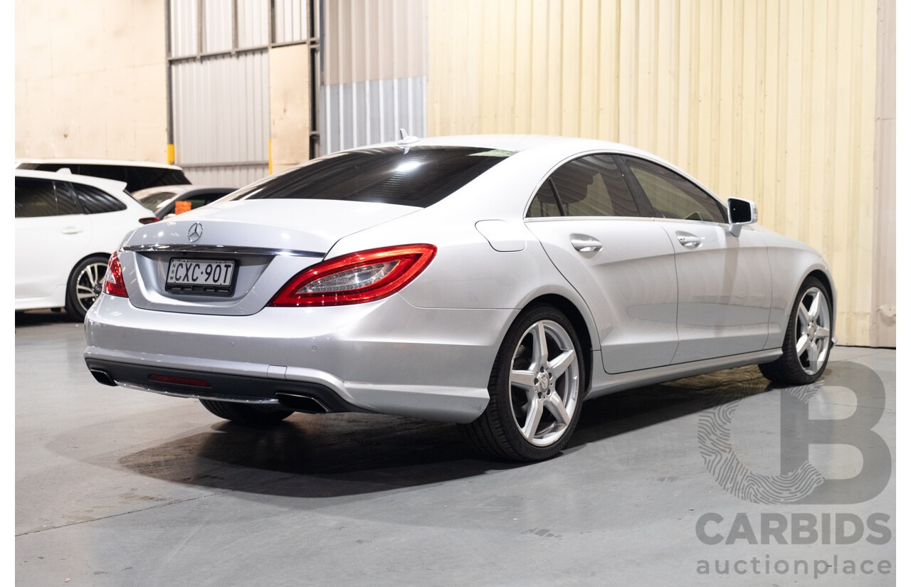 7/2012 Mercedes Benz CLS 350 CDI BE 218 AMG Pack 4d Coupe Iridium Silver Metallic Turbo Diesel V6 3.0L