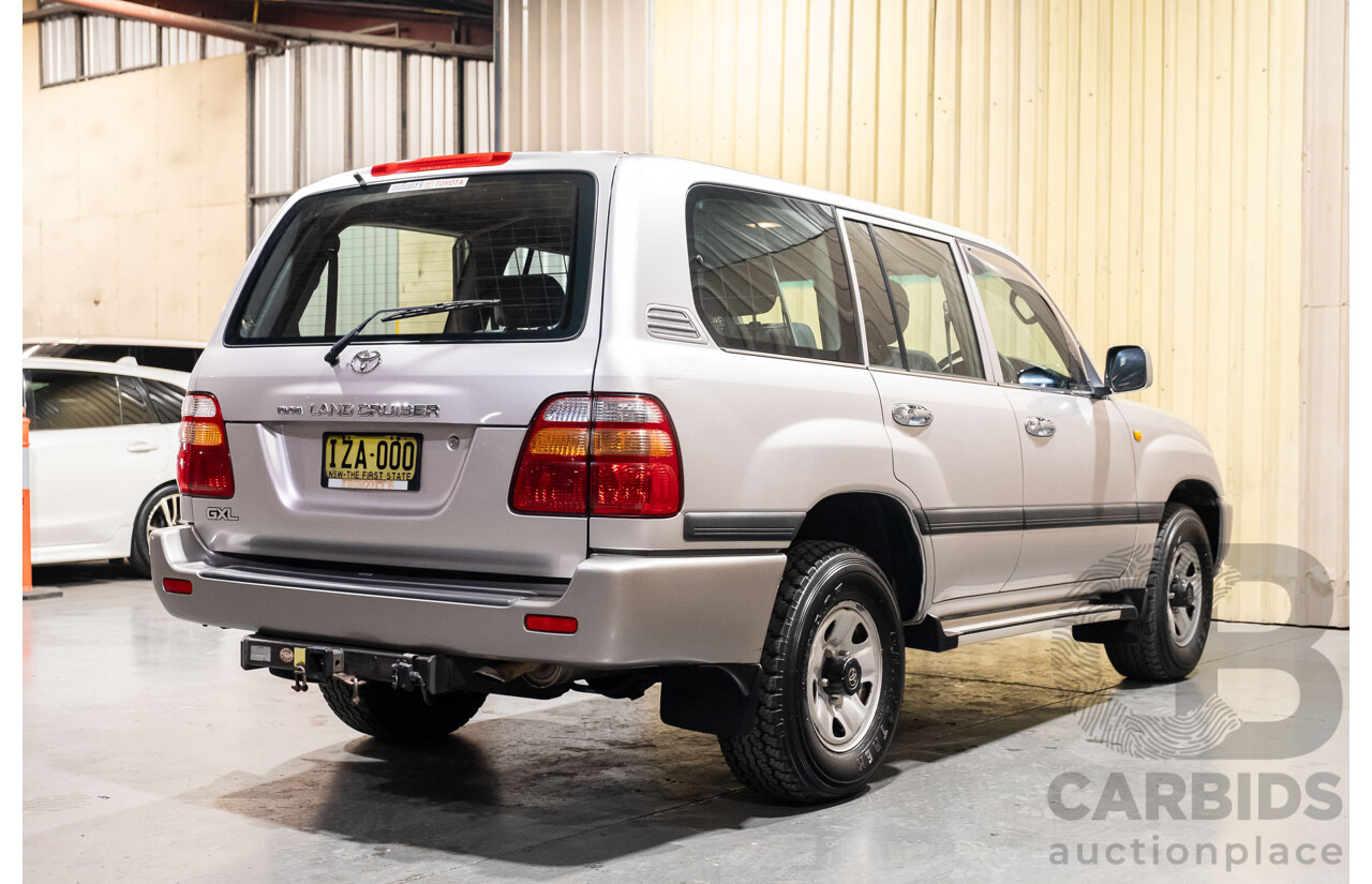 12/2000 Toyota Landcruiser GXL 100 Series (4x4) HDJ100R 4d Wagon Silver Turbo Diesel 1HD-FTE 4.2L