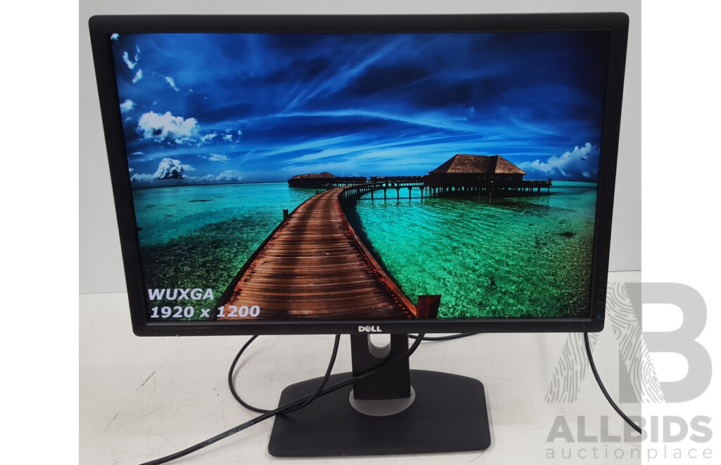 Dell UltraSharp (U2412M) WUXGA 24-Inch Widescreen LED-Backlit LCD Monitor - Lot of Two