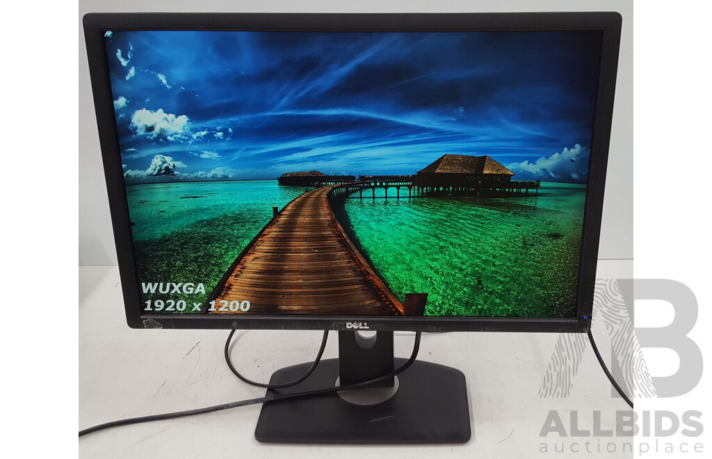 Dell UltraSharp (U2412M) WUXGA 24-Inch Widescreen LED-Backlit LCD Monitor - Lot of Two