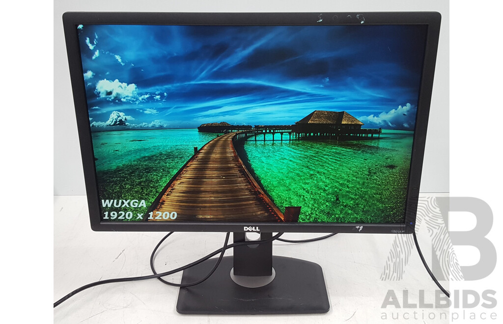 Dell UltraSharp (U2412M) WUXGA 24-Inch Widescreen LED-Backlit LCD Monitor - Lot of Two