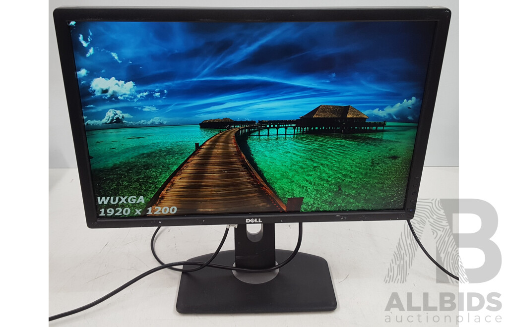 Dell UltraSharp (U2412M) WUXGA 24-Inch Widescreen LED-Backlit LCD Monitor - Lot of Two