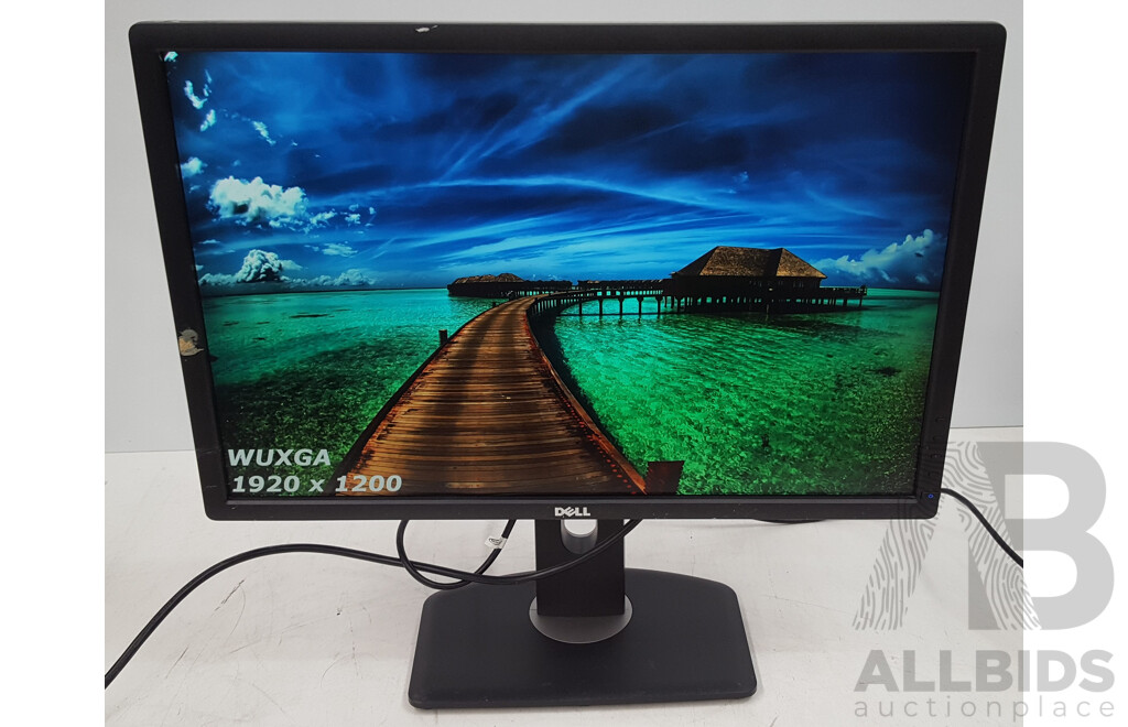 Dell UltraSharp (U2412M) WUXGA 24-Inch Widescreen LED-Backlit LCD Monitor - Lot of Two