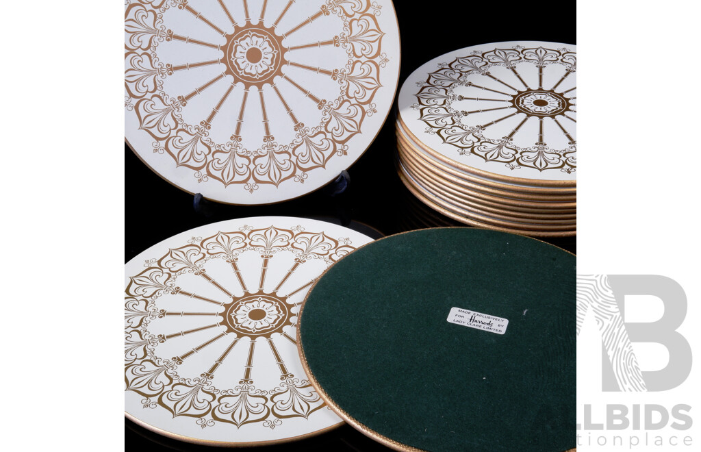 Twelve Vintage Lady Claire Placemats Made Exclusively for Harrods