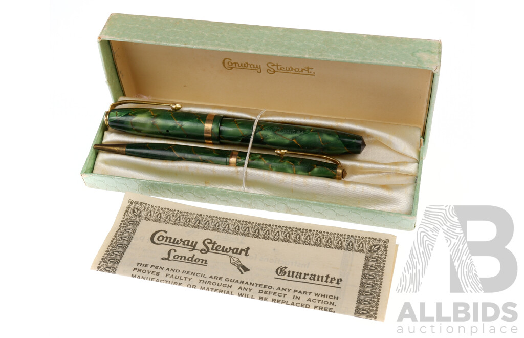 Vintage Conway Stewart Fountain Pen and Ballpoint Pen