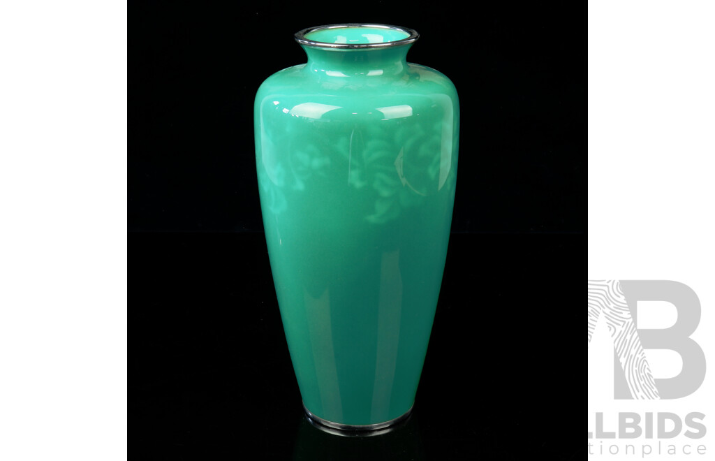 Fine Japanese Ando Jubei Enamel Vase
