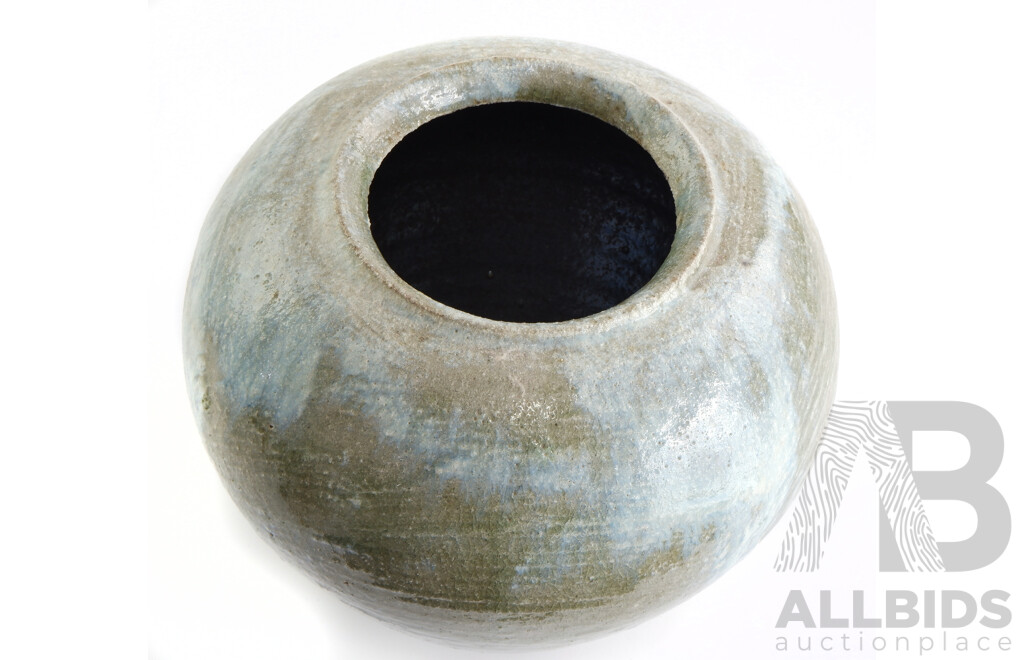 Vintage Japanese Glazed Ceramic Vase