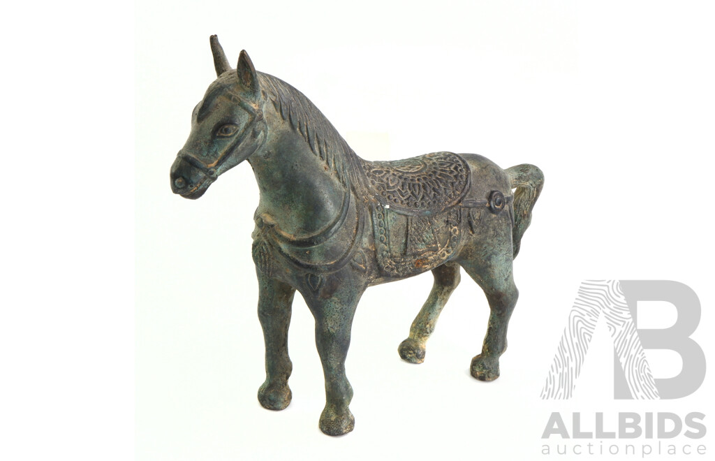 Vintage Burmese Bronze Horse