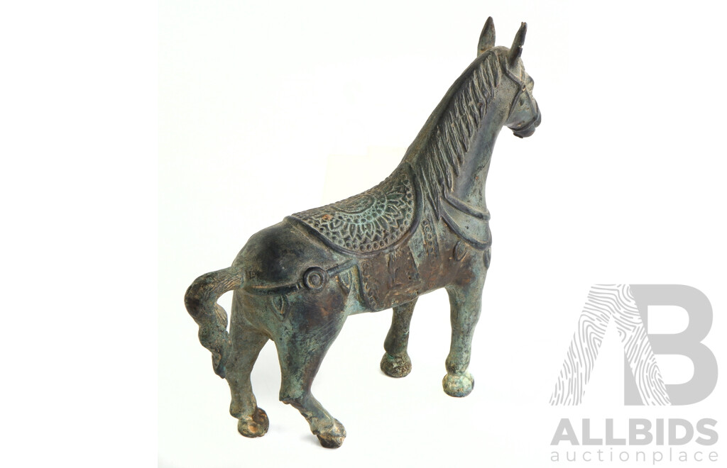 Vintage Burmese Bronze Horse