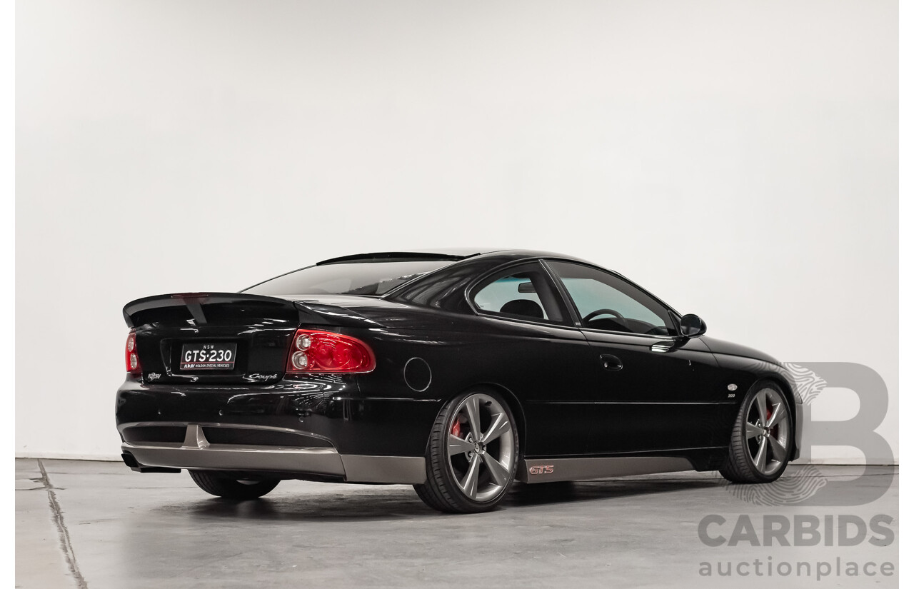 8/2002 Holden HSV GTS Coupe V2 Build No.230 2d Coupe Black V8 5.7L