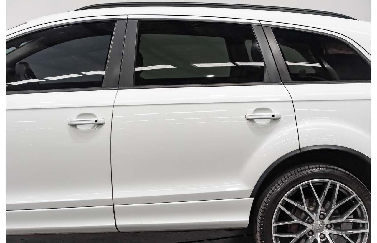 3/2014 Audi Q7 3.0 TDI Quattro (AWD) S-Line Package MY14 4d Wagon White Turbo Diesel V6 3.0L - 7 Seater