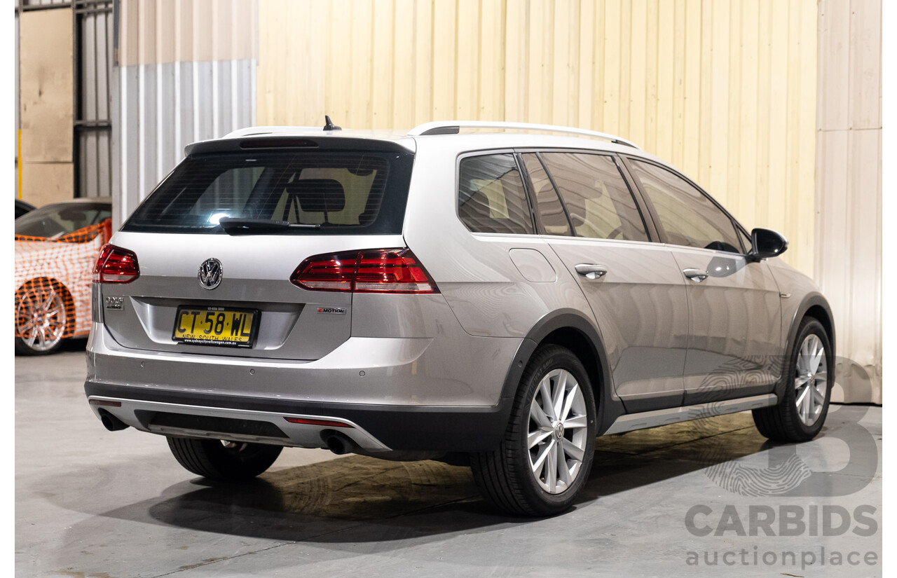 5/2019 Volkswagen Golf Alltrack Premium 132 TSI MK 7.5 (AWD) MY19.5 4d Wagon Tungsten Silver Metallic Turbo 1.8L