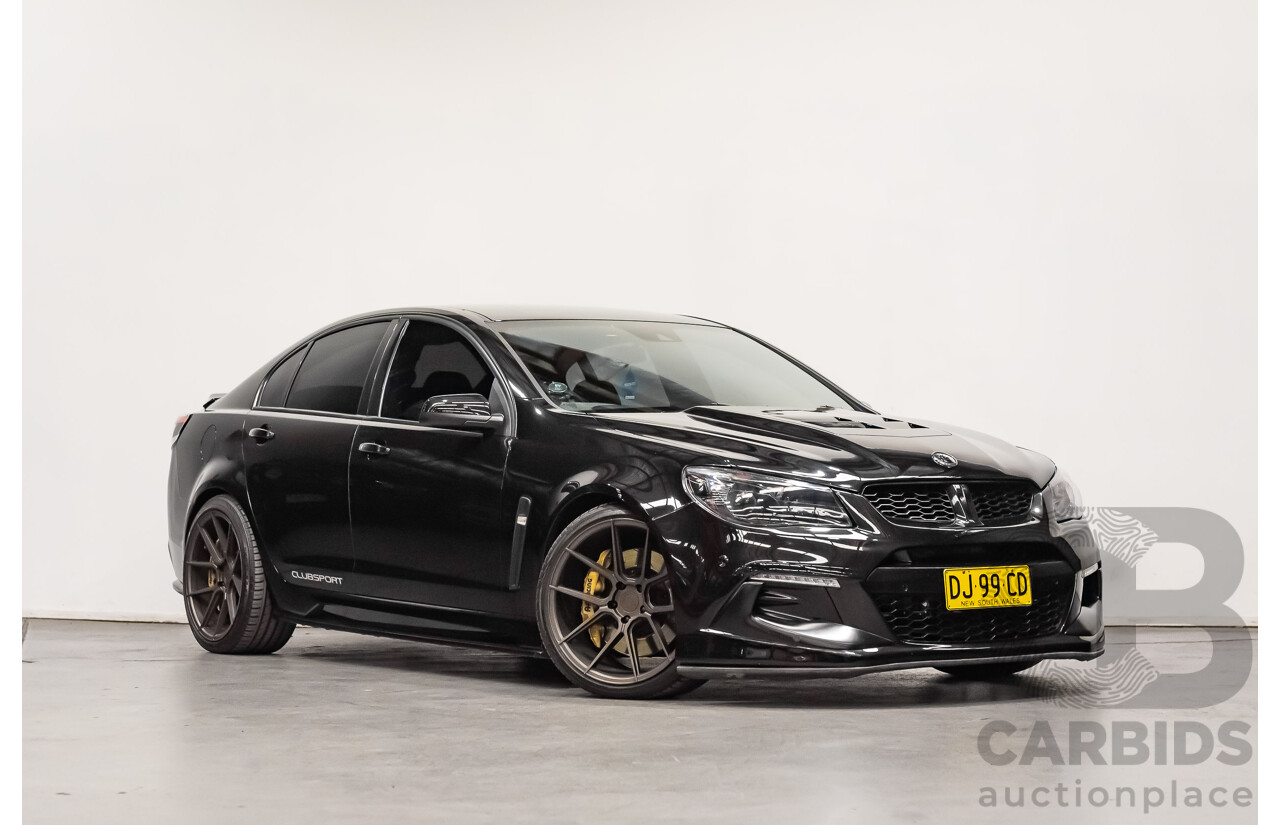 10/2015 Holden HSV Clubsport R8 LSA GEN F2 No.37 4d Sedan Black Supercharged V8 6.2L - Modified Ex - LSA JET