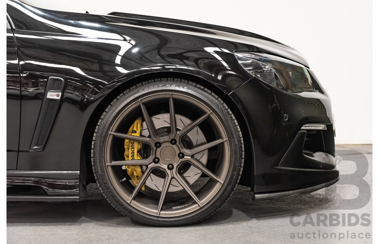 10/2015 Holden HSV Clubsport R8 LSA GEN F2 No.37 4d Sedan Black Supercharged V8 6.2L - Modified Ex - LSA JET