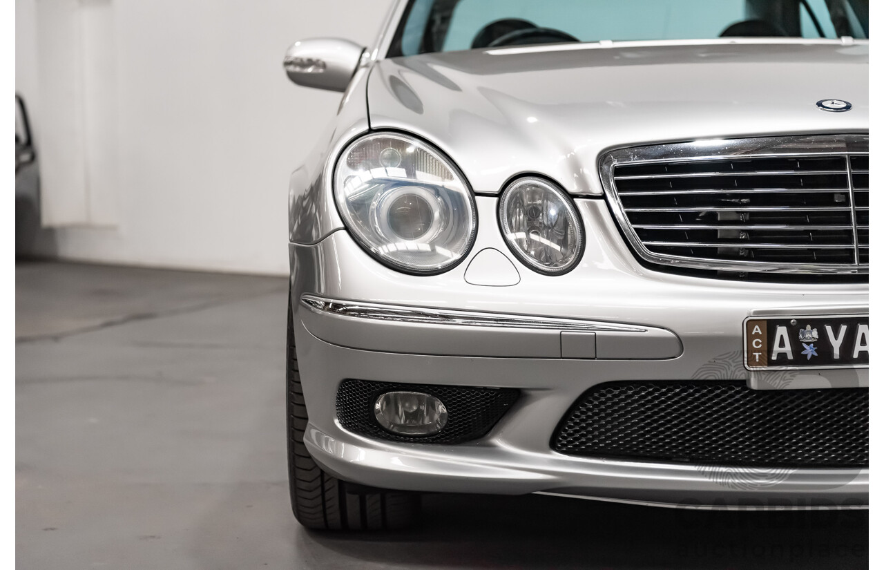 10/2004 Mercedes Benz E55 AMG W211 4d Sedan Brilliant Silver Metallic Supercharged V8 5.4L