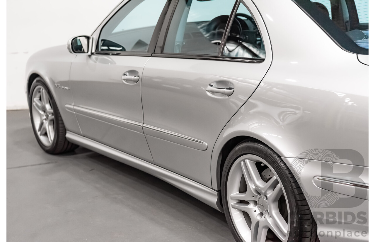 10/2004 Mercedes Benz E55 AMG W211 4d Sedan Brilliant Silver Metallic Supercharged V8 5.4L