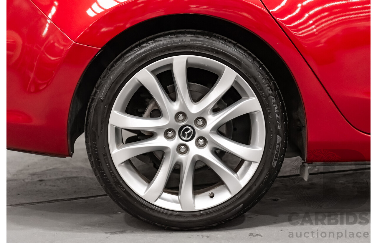 6/2013 Mazda 6 Atenza 6C 4d Sedan Soul Red Metallic Turbo Diesel 2.2L