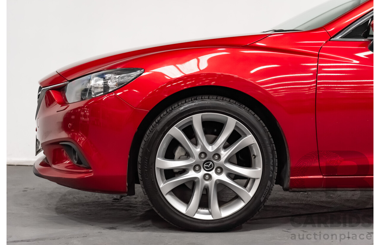 6/2013 Mazda 6 Atenza 6C 4d Sedan Soul Red Metallic Turbo Diesel 2.2L