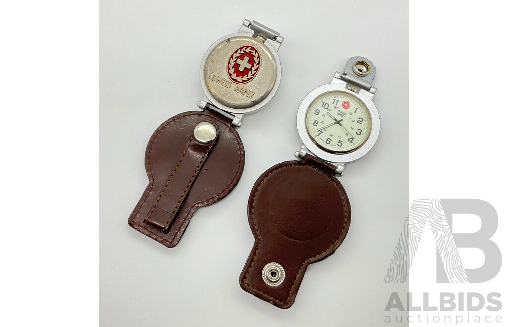 Two Pocket Watches Marked Swiss Army