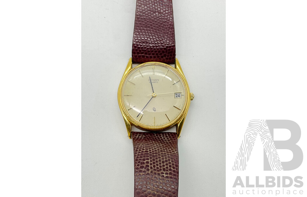 Mens Vintage Citizen Watch with Date Function