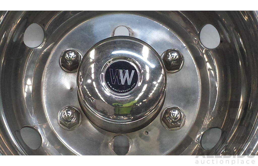Watts Wheel 16 Inch Stainless Steel Rim Simulators - Lot of Four