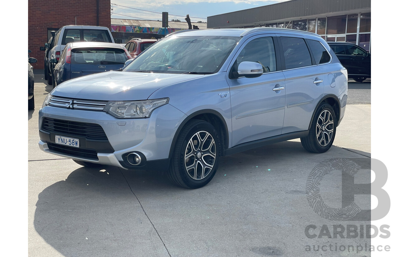 6/2015 Mitsubishi Outlander Aspire PHEV Hybrid ZJ MY14 4d Wagon Blue 2.0L