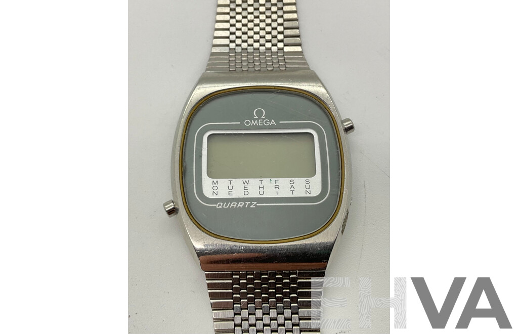 Vintage Omega Digital Quartz Wrist Watch, Swiss Made