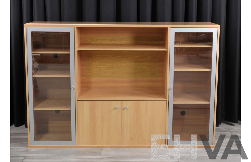 Modern Four Door Entertainment Unit