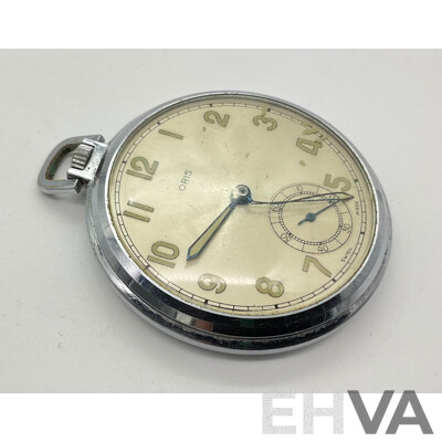Vintage Oris Pocket Watch for Repair, Swiss Made