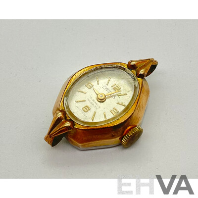 Women's Vintage Cyprus Seventeen Jewels Incabloc Watch with 9ct Case, Swiss Made