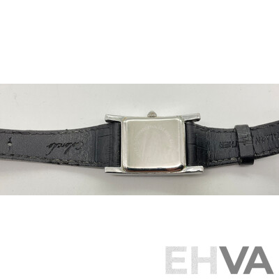 Colorado Chrome Case Wrist Watch with Leather Band