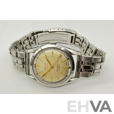 Vintage Lavina Twenty One Jewels Wrist Watch, Duraloy Incabloc, Swiss Made