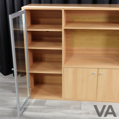 Modern Four Door Entertainment Unit
