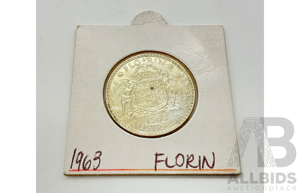 Australian Florin 1963 .500 Silver