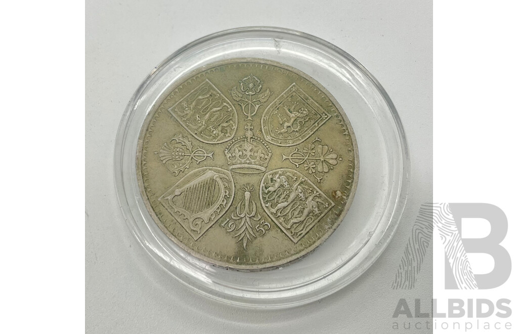 United Kingdom 1953 Five Shilling Coin