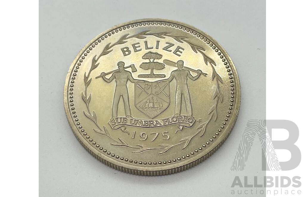 Belize 1975 Five Dollar Proof Coin