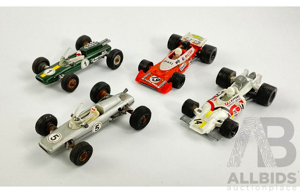 Collection of Vintage Toy Formula One Cars, Champion and Penny