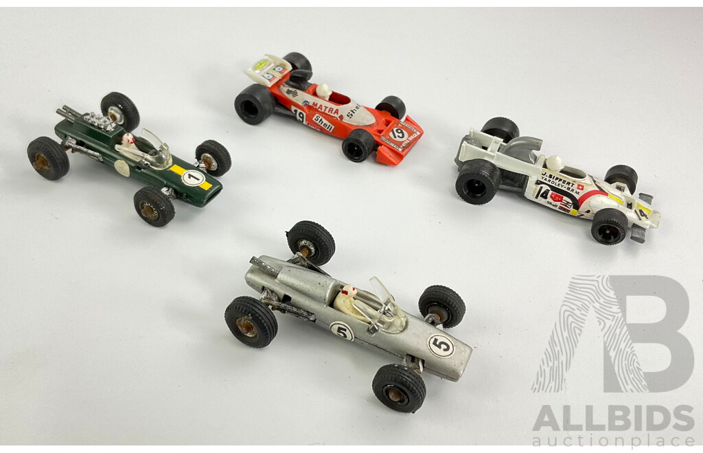 Collection of Vintage Toy Formula One Cars, Champion and Penny