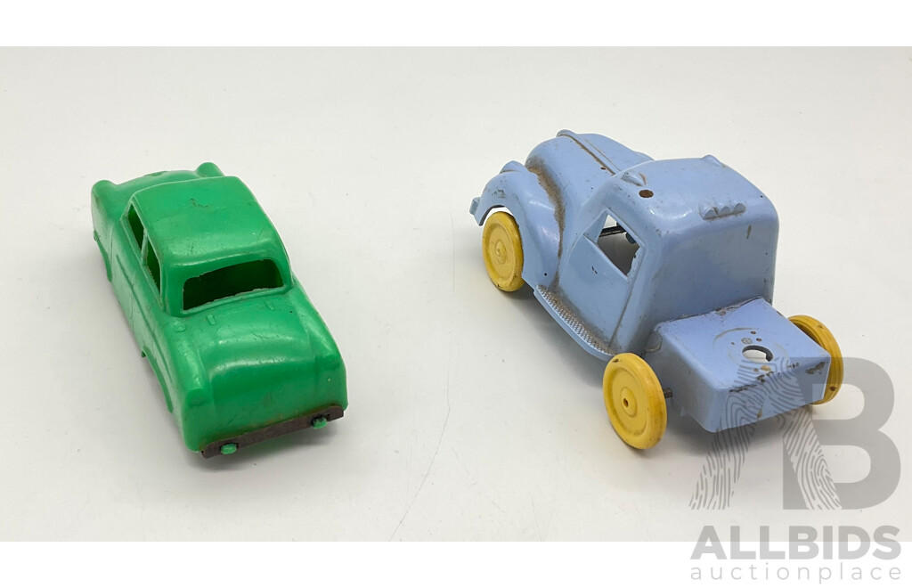 Vintage Moldex Toy Truck and Sedan