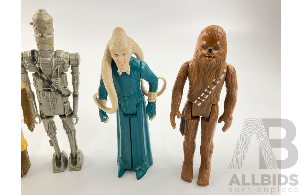 Collection of Late 1970's Early 1980's G.M.F.G.I and LFL Star Wars Figures Including Princess Leia, Chewbacca, IG-88, Bib Fortuna, Bossk Bounty Hunter